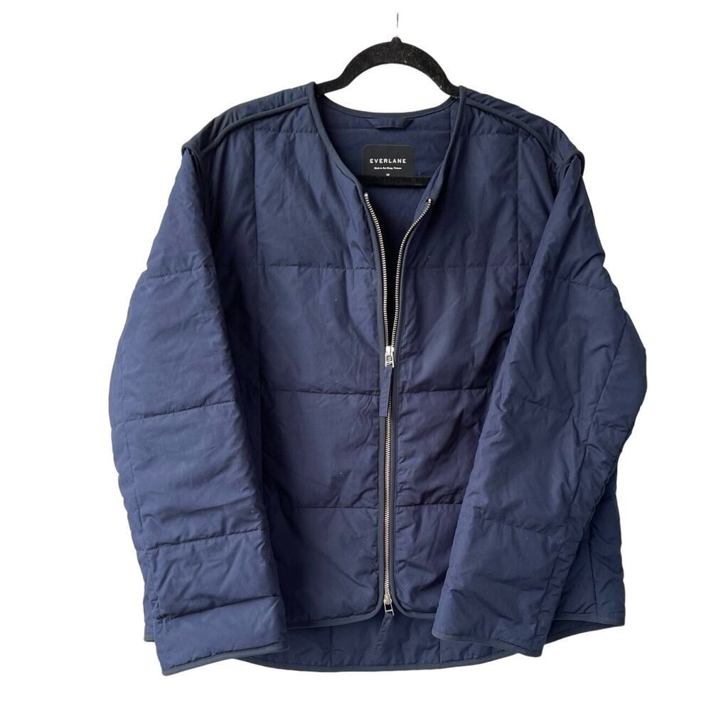 Everlane Navy Quilted Jacket